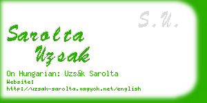 sarolta uzsak business card